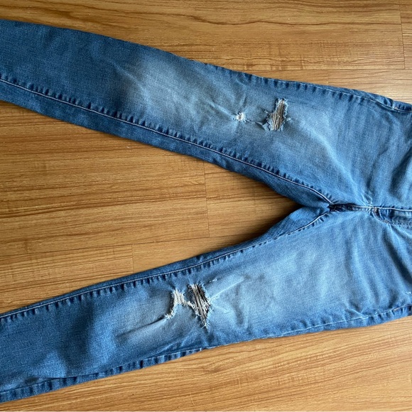 Women’s Blue Distressed Jeans - Picture 1 of 3